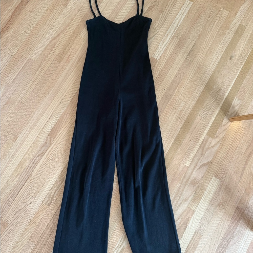 Black Wide-Leg Jumpsuit